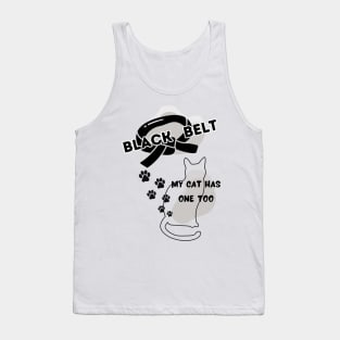 Black Belt Cute Cat | Karate Shirt Tank Top